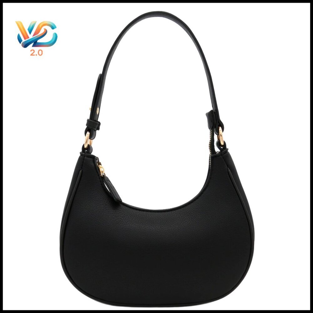 Small Crescent Shoulder Bag Underarm Purse Elegant Lightweight Casual Chic